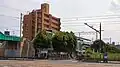 旧駅舎・旧ホームの遠景