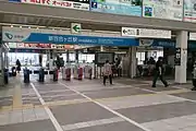 2017年現在の「中央西改札口」