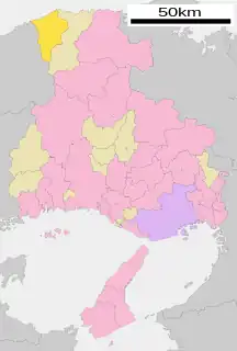 新温泉町位置図