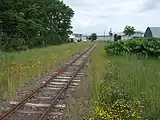 石狩沼田駅寄りの少し離れた場所にあった線路終端（2007年6月）
