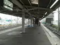 駅舎橋上化前のホーム（2008年3月）
