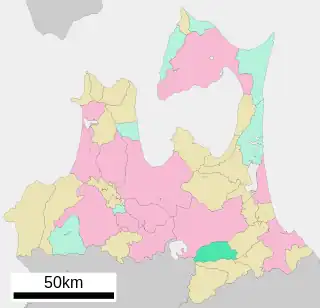 新郷村位置図