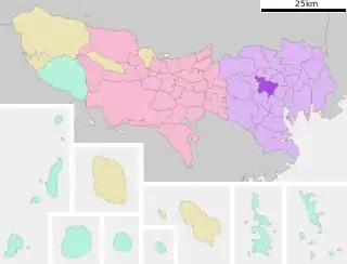新宿区位置図