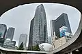 吹き抜けから地上を見る（2023年10月）