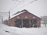 レンガ造りの車庫(2005年12月)