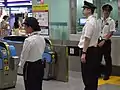 品川駅での改札業務