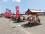 例祭のチャラボコ奉納