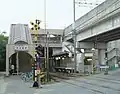 高架化前の旧駅舎（2008年9月28日）