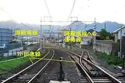 小田急小田原線からJR御殿場線への連絡線（2011年12月）