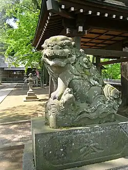 富の神明社 狛犬(阿形)