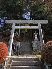 神明神社参道（小渡町、2012年（平成24年）2月）