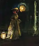 Girl with Japanese Lanterns