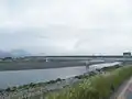 新那賀川橋（建設中）2011年5月