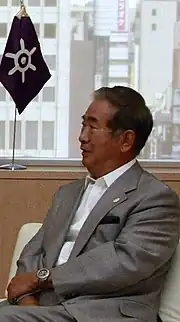 石原慎太郎。東京五輪の発案者。