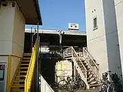 駅舎正面より遠景