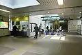 汐留駅改札(2015年5月28日撮影)