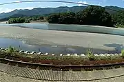 ホームと大井川