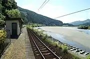 ホームと大井川