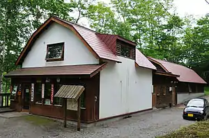 塩狩峠記念館（2009年7月・北緯43度58分7.6秒 東経142度27分16.4秒）
