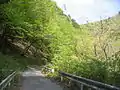 起点より約1km地点から終点方面を望む