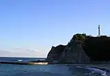 塩屋埼灯台（北方からの遠景）