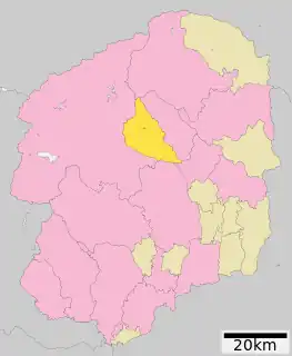 塩谷町位置図