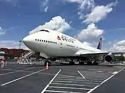 最終就航後のB747-400（2016年8月20日）