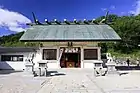 白髭神社拝殿（大畑町、2019年（令和元年）8月）