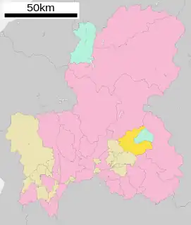 白川町位置図