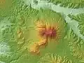 尻別岳の地形図