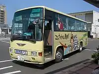 白石市民バス「きゃっするくん」（用途変更した車両）