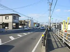 城山一丁目・三丁目(画像右側が一丁目、左側が三丁目)