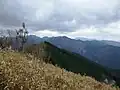 山頂から南の眺望大峰山脈の主稜中央に大天井ヶ岳
