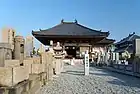 寺院の百度石(四天王寺元三大師堂・大阪市天王寺区)