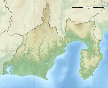 富士山の位置(静岡県内)