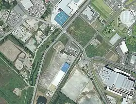同へリポートの航空写真国土交通省 国土地理院 地図・空中写真閲覧サービスの空中写真を基に作成