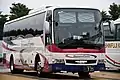 県外高速路線車(三菱ふそう・エアロエース)。2018年式以降の車両は静鉄エクスプレスの新ロゴを採用している。