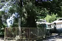 背後は旧精進小学校。