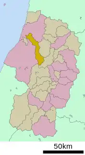 庄内町位置図