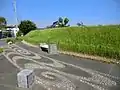 勝栄寺の復元土塁