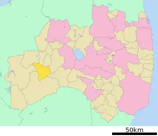 昭和村 (福島県)位置図