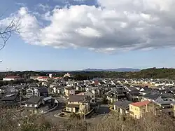給水塔から松陽台町北部を望む