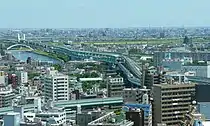 王子北出入口付近の中央環状線（王子線）