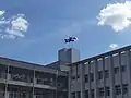 教室棟塔屋（掲揚台）