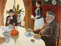絵画朝食