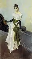 扇子を持つエミリアーナ、1888年