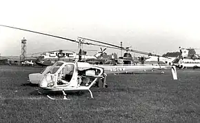 1967年6月のパリ航空ショーに出展されたシルバークラフト SH-4の2号機