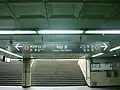 延伸前のホーム案内（2012年3月）