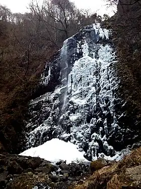 白猪の滝の氷瀑