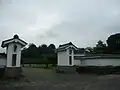 藤門跡から望む三重櫓